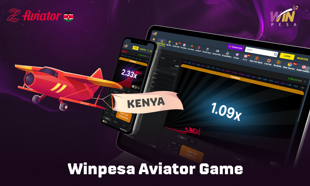 Play the dynamic crash game Winpesa Aviator in Kenya