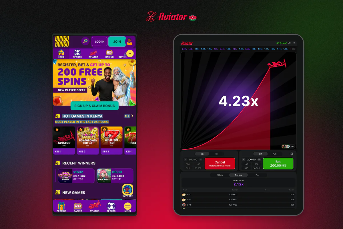 The BongoBongo app lets you play the Aviator crash game on the go