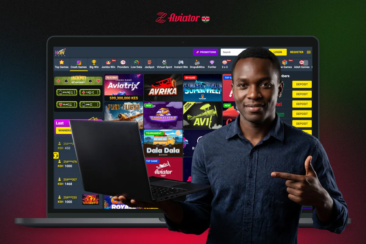 Users from Kenya can play Aviator on the Winpesa online platform